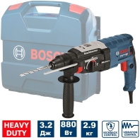 Перфоратор BOSCH GBH 2-28 (3,2Дж/ AVT/ L-Case) SDS-plus (0.611.267.500) +подарок