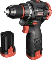 Дрель-шуруповерт аккумуляторная ELITECH CD16L2 (HD/ 16V/ 2х2.0Ah/ 55 Nm/ BL/ Кейс) (205715) +подарок