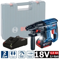 Перфоратор BOSCH GBH 180-LI аккумуляторный (1х4,0 Ah/ 2,0 Дж/ кейс) (0.611.911.122) +подарок