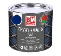 Грунт-эмаль BAUMASTER 3в1 по ржавчине 0,8кг синяя RAL 5005