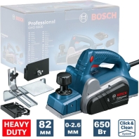 Рубанок BOSCH GHO 6500 (Коробка) (0.601.596.000) +подарок