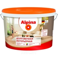 Краска Alpina Долговечная интерьерная 2,35л/3,24кг База3 прозрачная