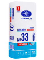 Шпатлевка Тайфун Мастер №33 гипсовая старт+финиш 20кг белая