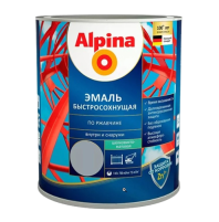 Грунт-эмаль Alpina 2,5л быстросохнущая по ржавчине ш/м белый RAL 9003